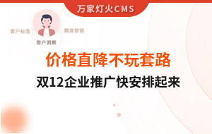 雙12年終大促，價格直降不玩套路！抗疫三年終結束，企業推廣快安排起來~